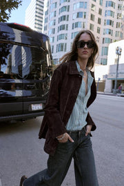 Blouson 100 % cuir suédé