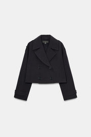 Trench court croisé
