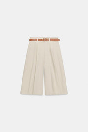 Bermuda long avec ceinture