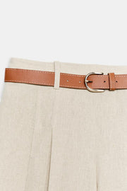 Bermuda long avec ceinture