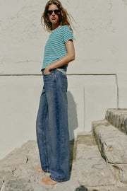 Jean Z1975 coupe droite taille haute, longueur longue