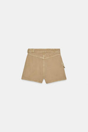 Jupe-culotte croisée cargo