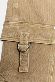 Jupe-culotte croisée cargo