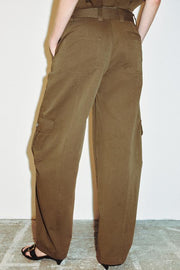 Pantalon coupe barrel à poches cargo