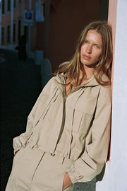 Blouson ballon à capuche