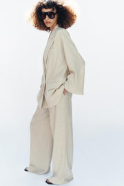 Pantalon droit en lin