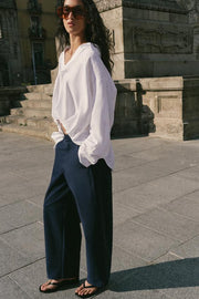 Pantalon coupe barrel