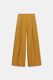 Pantalon large en lin