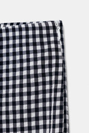 Pantalon capri à carreaux vichy
