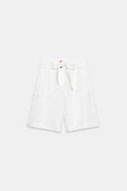 Bermuda avec ceinture à lien noué