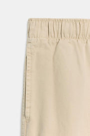 Bermuda 100 % coton à taille élastique