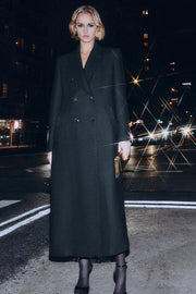 Manteau long croisé