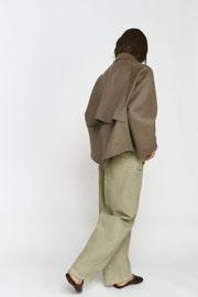 Veste en laine à fermeture zippée ZW Collection