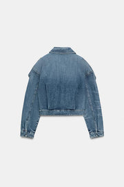 Blouson en denim à passants
