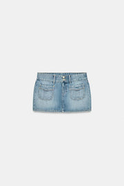 Jupe mini en denim TRF