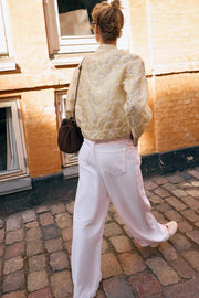 Veste bomber en jacquard