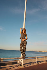 Pantalon à rayures