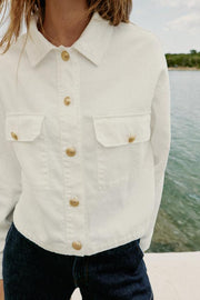 Blouson à boutons dorés