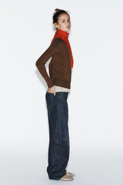 Pull basique uni en maille