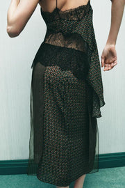 Jupe paréo imprimée 100 % viscose