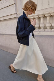 Blouson à col montant à poches à rabat