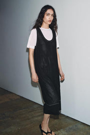Robe en maille contrastée
