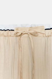 Pantalon style pyjama en jacquard ZW Collection