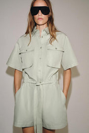 Combinaison chemise avec ceinture ZW Collection