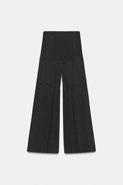 Pantalon à plis à pois ZW Collection