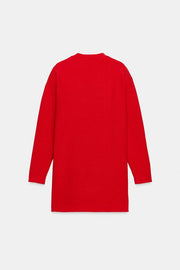Robe en maille à épaules tombantes