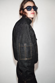 Veste bomber matelassée à col montant