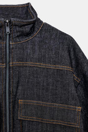 Veste bomber matelassée à col montant