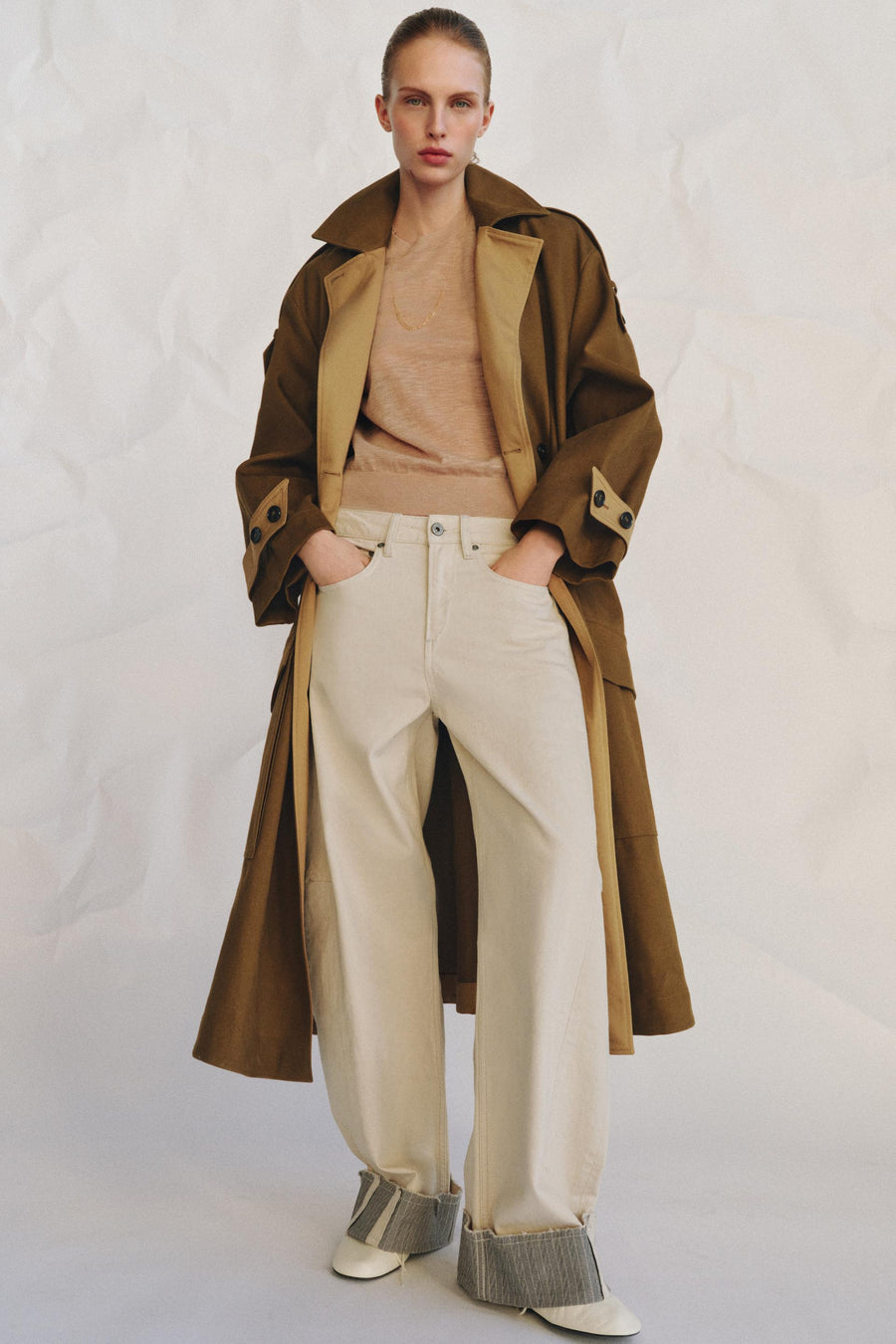 Jean ZW Collection coupe décontractée taille mi-haute