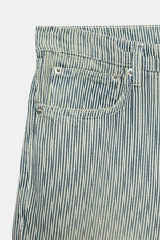 Jean ZW Collection droit taille basse à rayures