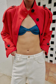 Jean Z1975 coupe barrel taille mi-haute avec revers au bas