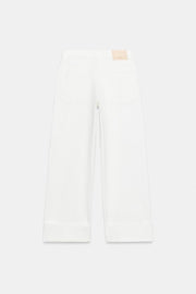 Jean Z1975 coupe barrel taille mi-haute avec revers au bas
