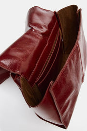 Mini cabas en cuir à double poche