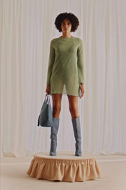 Robe semi-transparente en maille Marisa Berenson x